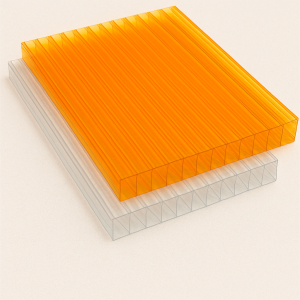 Поликарбонат сотовый листовой 3,7х2100х6000 мм янтарный 25% в наличии в Вологде