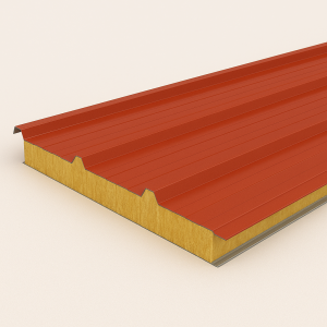 Кровельная сэндвич-панель МВ 100х1000(1000) мм оксид красный в наличии в Вологде