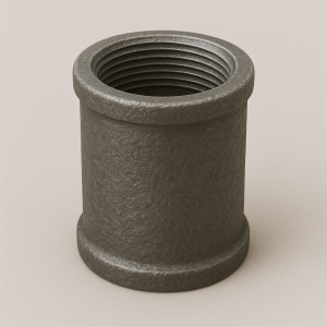 Чугунная муфта прямая длинная ДУ 15 (1/2 дюйма) ГОСТ 8955-75 в наличии в Вологде