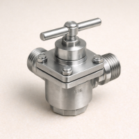 Кран пробковый 3-х ходовой ВР/ВР/ВР AISI 304 DN 1 1/2"